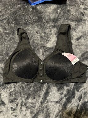Daisy bra floral plus size wireless front closure comfort T-shirt bra 42/95 nwt